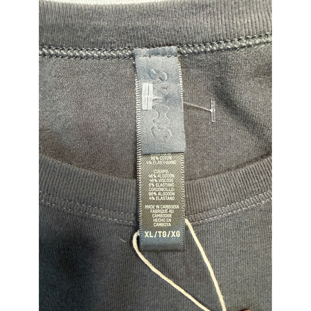 NWT SKIMS Mens Jersey Lounge Relaxed Long Sleeve T-Shirt Ash Gray XL - Picture 5 of 8